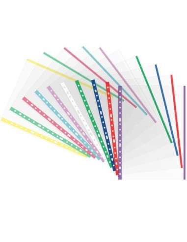 BOLSA 25 FUNDAS Fº MULTITALADRO PP CON INDICADOR COLOR SURT